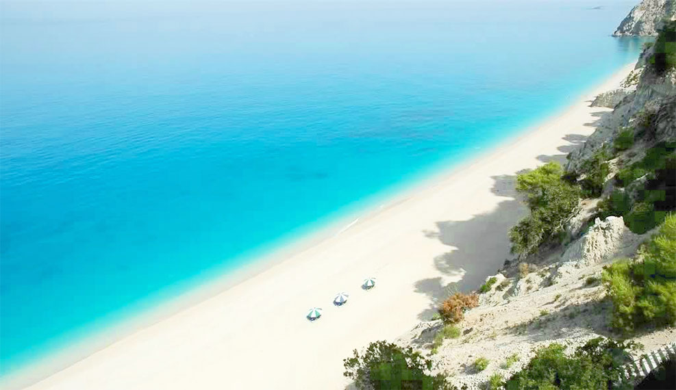 Lefkada beaches Lefkas, Kavalikefta beach,